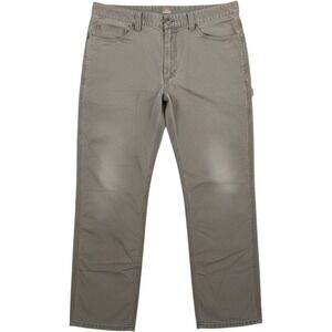 Ridgecut Toughwear Mens 38x32 Gray Canvas Utility Carpenter Work Pants